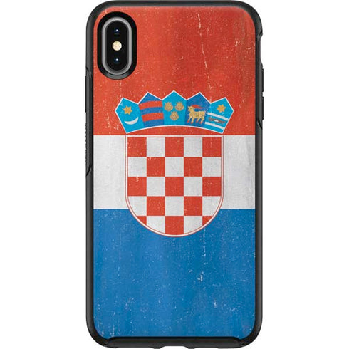 Croatia Flag Distressed Otterbox Symmetry iPhone Skin